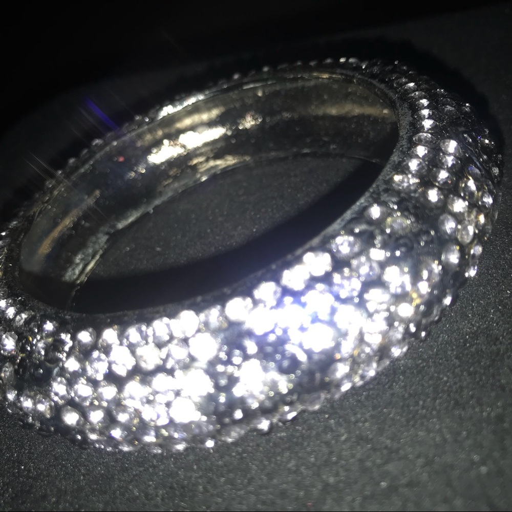 Leopard Print Rhinestone Crystal Bangle - image 4